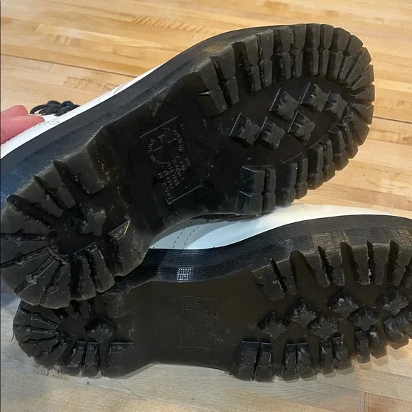 Dr. Martens White Platform Combat Boots - Picture 6 of 10